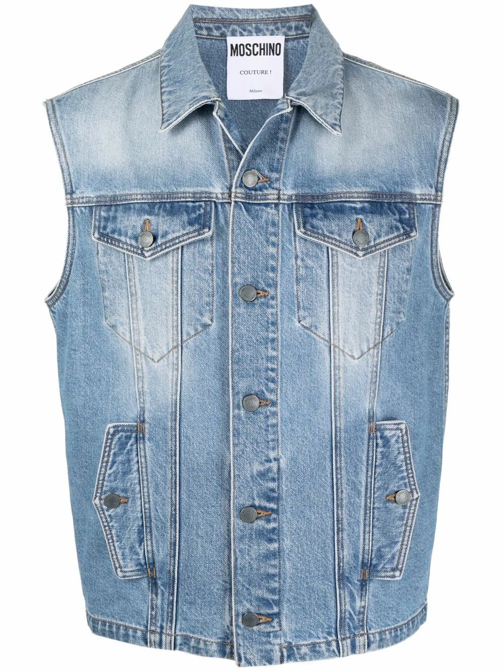 Flash Sale ๐ Moschino Embroidered logo denim vest ๐งจ 3 Moschino embroidered logo denim vest