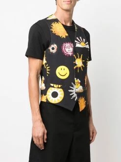 Moschino sun print waistcoat