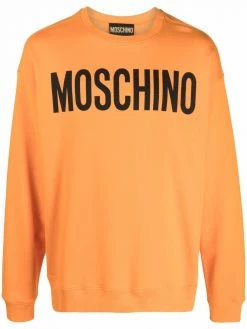 Moschino colour block logo-print sweatshirt