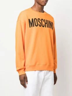 Moschino colour block logo-print sweatshirt