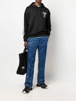 Moschino logo-tape hoodie