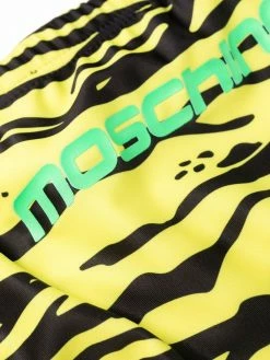 Moschino zebra-print swim trunks