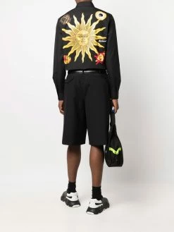 Moschino graphic-print button-up shirt