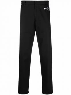 Moschino logo-print tailored trousers