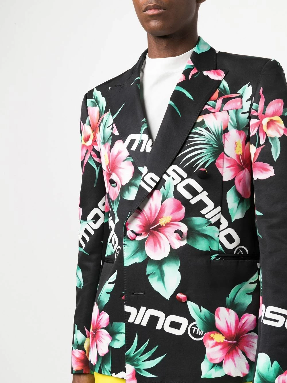 Promo ๐งจ Moschino Floral print double breasted blazer ๐คฉ 7 Moschino floral-print double-breasted blazer