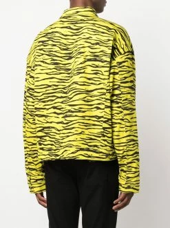 Moschino zebra-print denim jacket