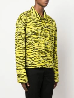 Moschino zebra-print denim jacket