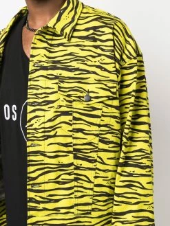 Moschino zebra-print denim jacket
