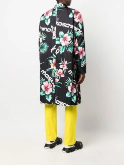 Moschino floral-print oversized coat