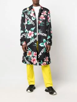 Moschino floral-print oversized coat