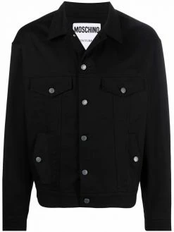 Moschino logo-print denim jacket