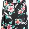 Moschino Hawaiian print hooded coat
