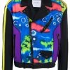 Moschino tie dye-print biker jacket