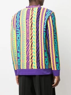 Moschino logo-print mock neck sweater