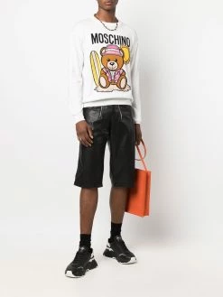 Moschino Teddy Bear motif cotton sweater