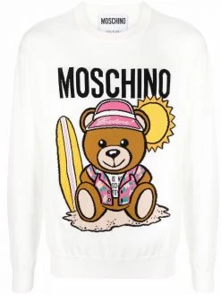Moschino Teddy Bear motif cotton sweater