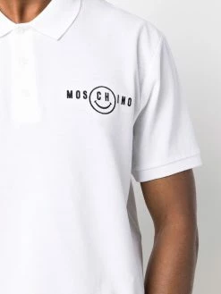 Moschino logo-print cotton polo shirt