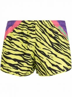 Moschino tiger-stripe print swim shorts