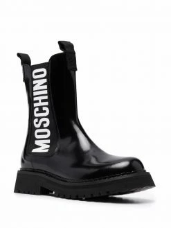 Moschino side-logo chelsea boots