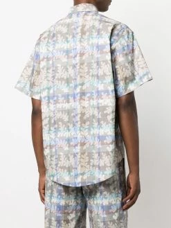 Moschino leaf-print short-sleeved shirt