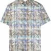 Moschino leaf-print short-sleeved shirt