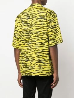 Moschino zebra-print short-sleeved shirt