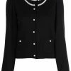 Moschino faux-pearl knit cardigan
