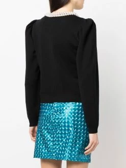 Moschino faux-pearl knit cardigan