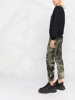 Moschino logo-print fine-knit jumper