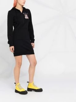 Moschino logo-print cotton track jacket