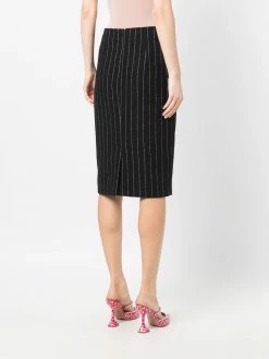 Moschino pinstripe wool-blend skirt