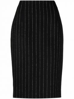 Moschino pinstripe wool-blend skirt