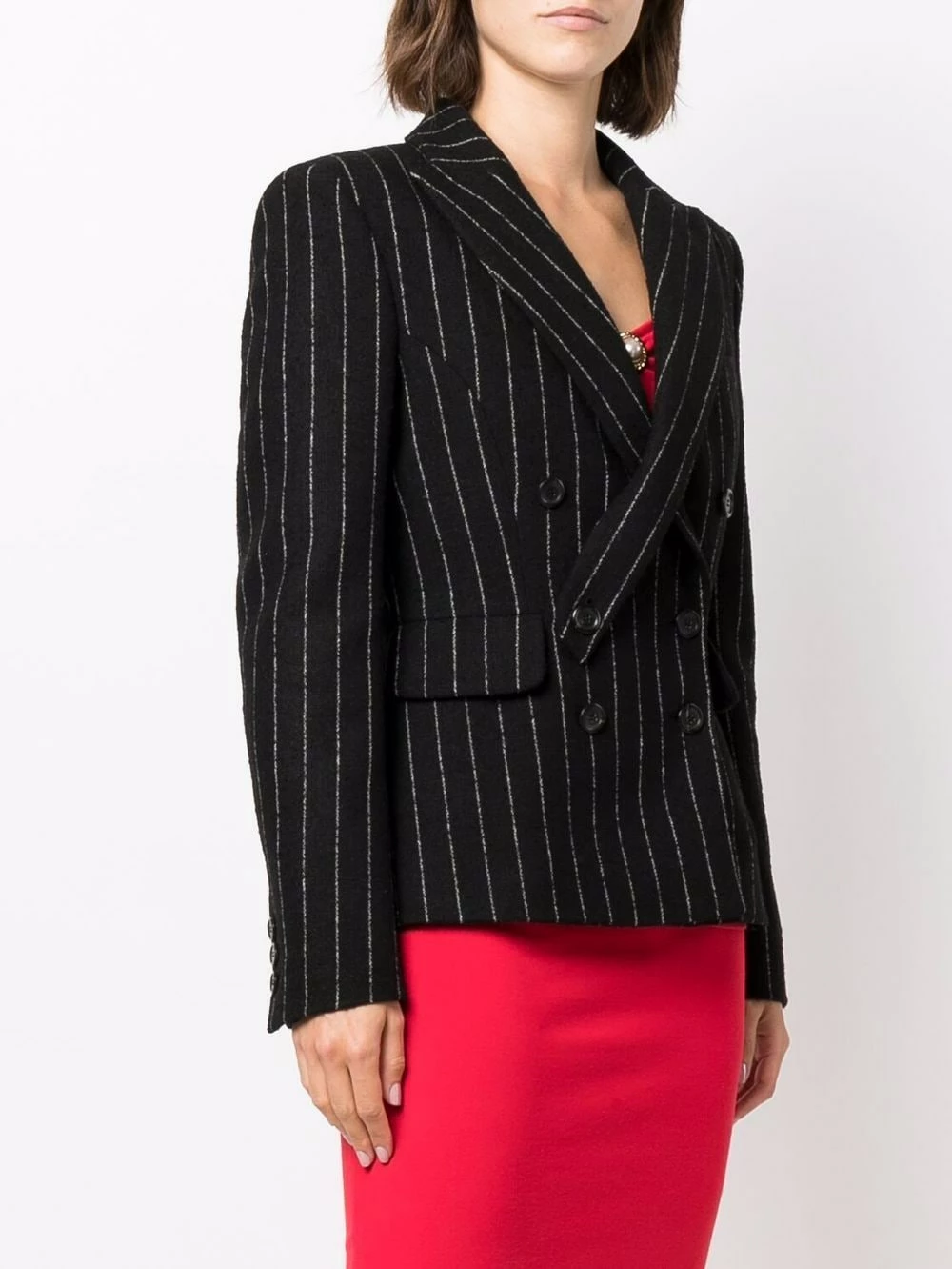 Best Pirce ๐ฅฐ Moschino Pinstripe double breasted blazer ๐ 5 Moschino pinstripe double breasted blazer