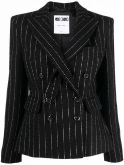 Moschino pinstripe double breasted blazer