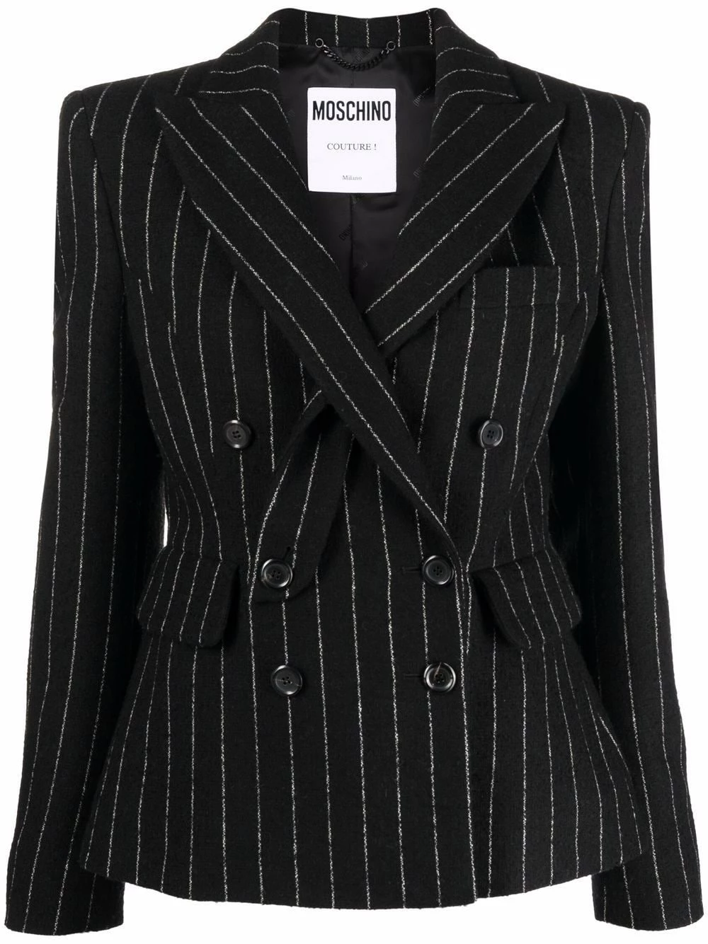 Best Pirce ๐ฅฐ Moschino Pinstripe double breasted blazer ๐ 3 Moschino pinstripe double breasted blazer