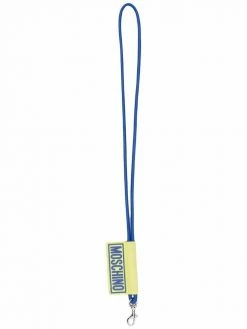 Moschino logo tag keyring