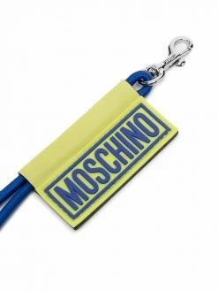 Moschino logo tag keyring