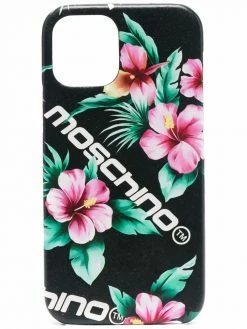 Moschino Hibiscus print iPhone 12 case