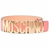 Moschino logo-plaque buckle-fastening belt