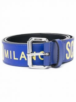 Moschino logo-print buckle-fastening belt