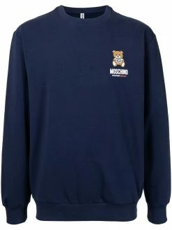 Moschino Teddy Bear-print cotton sweatshirt