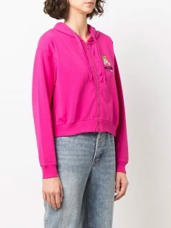 Moschino Teddy Bear-print zip-up hoodie