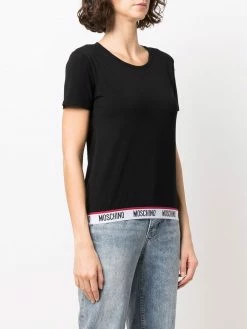 Moschino logo-tape cotton T-shirt