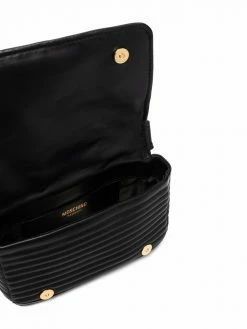 Moschino pearl-embellished biker jacket shoulder bag