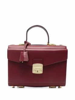 Moschino leather satchel bag