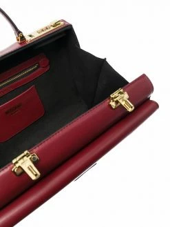 Moschino leather satchel bag
