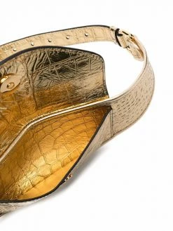 Moschino crocodile-embossed belt bag