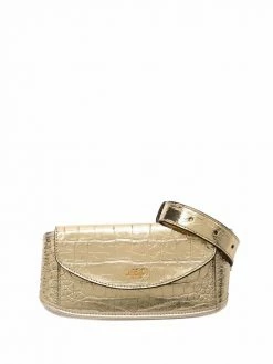 Moschino crocodile-embossed belt bag