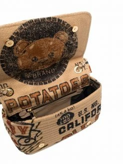 Moschino woven biker jacket bag