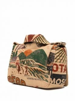 Moschino woven biker jacket bag